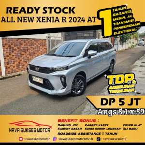 Jual bekas TDP 5Jt Angs Termurah All New Xenia R 2024 Matic Silver Low Km LikeNew,lokasi di Jakarta Selatan