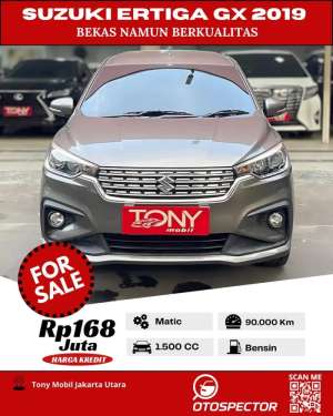 Jual bekas Termurahhh - Suzuki Ertiga GX AT 2019 Abu-Abu,lokasi di Jakarta Utara