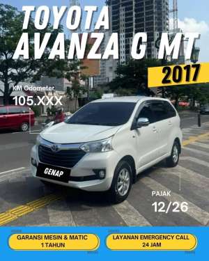 Jual bekas TOYOTA AVANZA 1.3 G MT MANUAL 2017 GENAP,lokasi di Depok Kota