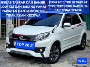 Jual bekas Toyota Rush 2016 TRD Ultimo AT Automatic Facelift Model 2017 S G,lokasi di Tangerang Kab.