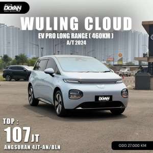 Jual bekas WULING CLOUD EV PRO 2024 KM LOW BIRU MUDA,lokasi di Tangerang Kota