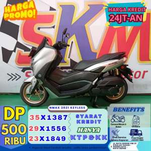 Jual bekas yamaha nmax tahun 2021 dp500 cicilan via paylater 0 cash credit,lokasi di Tangerang Selatan Kota