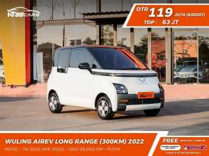 Jual bekas BERGARANSI WULING AIR EV LONG RANGE 300KM TAHUN 2022 PUTIH LOW KM,lokasi di Jakarta Pusat
