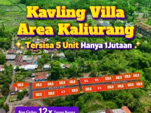 Cicilan 12x Tanpa BungaKavling Villa Area Kaliurang lokasi di Sleman Kab., tersedia melalui melalui situs Olx