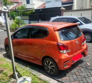Jual bekas Daihatsu Ayla 1.2x orange 2018,lokasi di Jakarta Barat