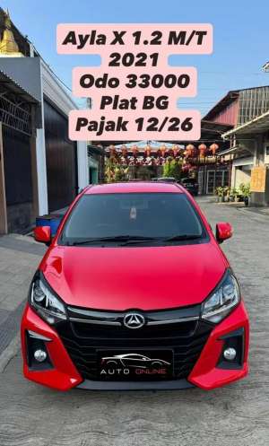 Jual bekas Daihatsu Ayla X 1.2 MT 2021,lokasi di Palembang Kota