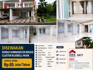Disewakan Rumah Summarecon Bekasi Cluster BluebellHOOK lokasi di Bekasi Kota, tersedia melalui melalui situs Olx