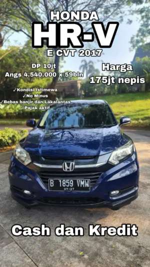 Jual bekas Dp 10jt angs 4,550,000 x 59blnHrv E Cvt wrn biru 2017,lokasi di Bekasi Kota