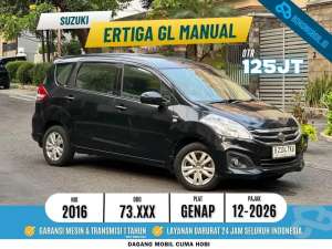 Jual bekas Ertiga Manual Low KmSuzuki Ertiga GL Manual 2016 Hitam,lokasi di Depok Kota