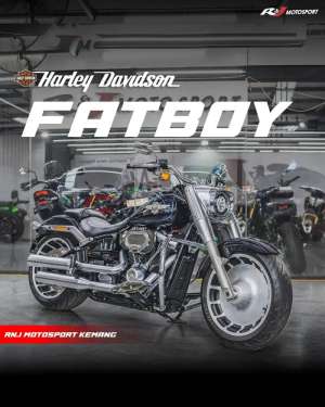 Jual bekas Harley Davidson Fatboy 114 Nik 2020 odo 11.000an Knalpot original,lokasi di Depok Kota