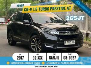 Jual bekas Honda CRV 1.5 Turbo Prestige AT 2017,lokasi di Jakarta Selatan