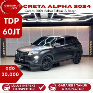 Jual bekas Hyundai Creta Alpha 2024 Hitam Doff,lokasi di Jakarta Utara