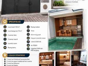 Jual Villa Baru 1lt Furnished Lokasi Jl Taman Griya Kori Nuansa arwa Strategis untuk Investasi. r lokasi di Kab. Badung, tersedia melalui melalui situs Olx