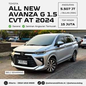 Jual bekas KM 13RB All New Avanza G 1.5 CVT AT Silver DP Minim 15jt,lokasi di Bekasi Kota