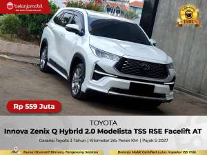 Jual bekas LOW KM 2RB Toyota Innova Zenix Q Hybrid 2.0 TSS Facelift 20262025,lokasi di Tangerang Selatan Kota