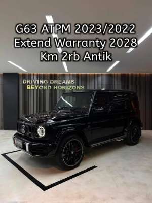 Jual bekas Mercedes-Benz AMG G63 2023 ATPM Hitam Mercy Km2rb B1911PFR Nik 2022,lokasi di Jakarta Pusat