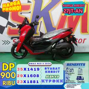 Jual bekas Mokas murah DP 900rb Yamaha nmax Neo S TH 2024 cashcredit,lokasi di Depok Kota