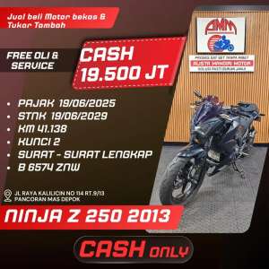 Jual bekas NINJA Z 250 2013 KUNCI 2 CASH ONLY ALISTA,lokasi di Tangerang Selatan Kota