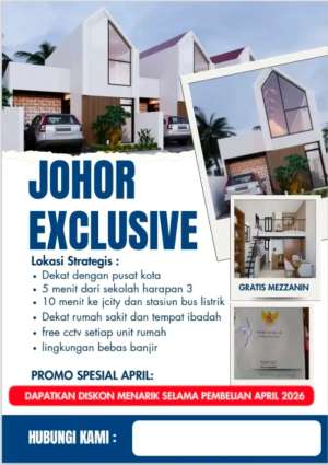 Rumah johor bebas banjir lokasi di Deli Serdang Kab., tersedia melalui melalui situs Olx