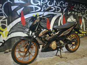 Jual bekas Satria fu150 scd2 tahun 2015 FL hitam,lokasi di Jakarta Selatan