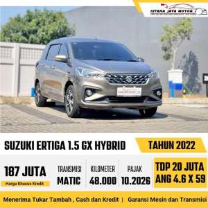 Jual bekas Suzuki Ertiga GX AT 2022,lokasi di Jakarta Barat