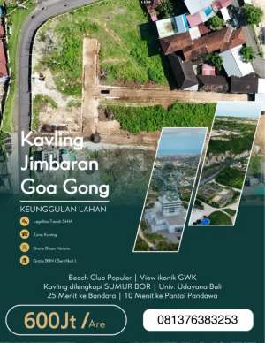 Tanah Kavling Goagong lokasi di Kab. Badung, tersedia melalui melalui situs Olx