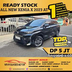 Jual bekas TDP 5 Jt Angs Termurah All New Xenia X 2023 Matic Hitam Low Km LikeNew,lokasi di Jakarta Selatan