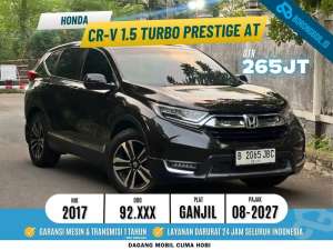 Jual bekas TDP 7 JUTAHonda CRV 1.5 Turbo Prestige AT 2017,lokasi di Jakarta Timur