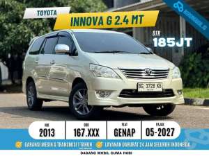 Jual bekas TERMURAH KIJANG INNOVA G DIESEL 2.5 MANUAL 2013 SILVER ISTIMEWA,lokasi di Jakarta Barat