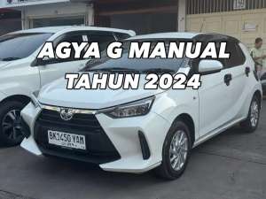 Jual bekas Toyota Agya 2024 Bensin,lokasi di Medan Kota