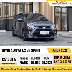 Jual bekas Toyota Agya GR sport at 2021,lokasi di Jakarta Selatan