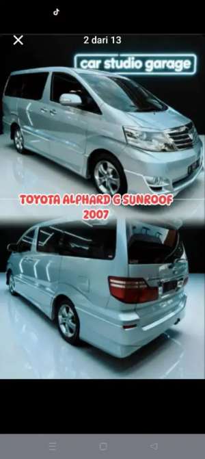 Jual bekas Toyota Alpart 2007,lokasi di Lombok Tengah Kab.