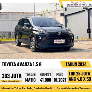 Jual bekas Toyota Avanza G AT 2024,lokasi di Jakarta Barat