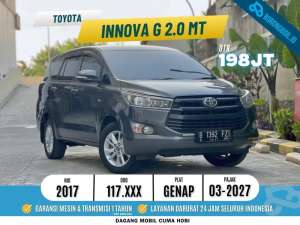 Jual bekas Toyota Innova Reborn G 2.0 MT 2017,lokasi di Jakarta Selatan