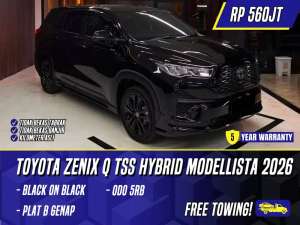 Jual bekas Toyota Innova Zenix Q TSS Hybrid Modellista 2026 Black Hitam Modelista,lokasi di Jakarta Pusat