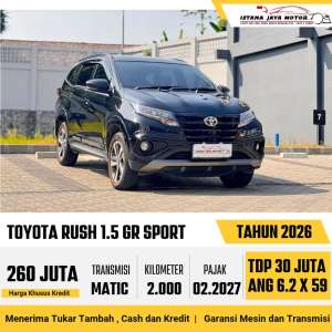 Jual bekas TOYOTA RUSH 1.5 GR SPORT 2026,lokasi di Jakarta Utara