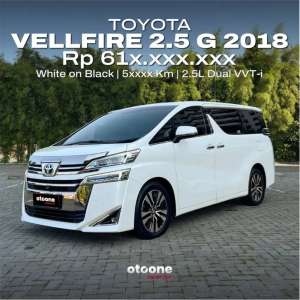 Jual bekas Toyota Vellfire 2.5 G 2018,lokasi di Surabaya Kota