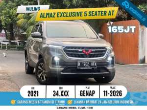 Jual bekas WULING ALMAZ EXCLUSIVE 5seater 2021,lokasi di Jakarta Pusat