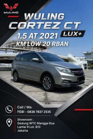 Jual bekas Wuling Cortez CT Lux 1.5 Turbo AT Matic 2021 KM LOW 20 RBAN,lokasi di Jakarta Barat