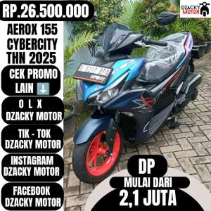 Jual bekas AEROX 155 CYBERCITY 2025 SECOND LIKE NEW,lokasi di Jakarta Barat
