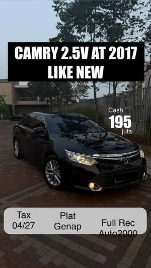 Jual bekas Camry 2017 Low KM Full record,lokasi di Jakarta Barat