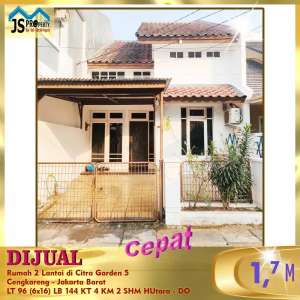DIJUAL RUMAH 2 LANTAI CITRA GARDEN CITY 5 CENGKARENG JAKARTA BARAT lokasi di Jakarta Barat, tersedia melalui melalui situs Olx