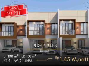 DIJUAL RUMAH BARU BANGUN DI PUSPIPTEK -TANGERANG SELATAN lokasi di Tangerang Selatan Kota, tersedia melalui melalui situs Olx