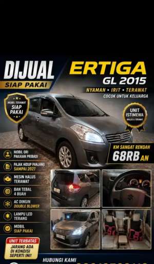 Jual bekas ERTIGA GL TAHUN 2015 TERAWAT,lokasi di Bandar Lampung Kota