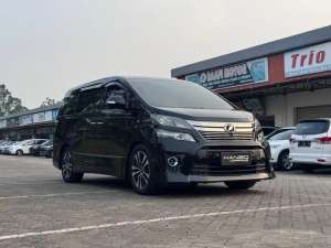 Jual bekas Full Ori Vellfire 2.4 ZG Premium Sound AT Hitam Black TERMURAH,lokasi di Jakarta Pusat