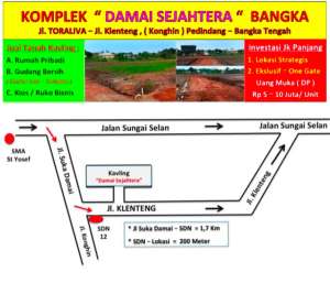 Harga Promo Berakhir Tanah Kavling di Lokasi StrategisBerkembang lokasi di Bangka Tengah Kab., tersedia melalui melalui situs Olx
