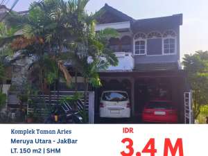 HFN0358 rumah 2 lantai TUSUK SATE masih dihuni di komplek taman aries meruya utara jakarta barat lokasi di Jakarta Barat, tersedia melalui melalui situs Olx