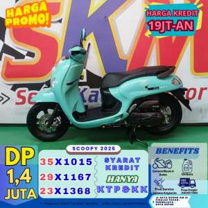 Jual bekas Kapan lagi DP 1 jutaan Motor Honda Scoppy tahun 2025 Cash Credit,lokasi di Jakarta Timur