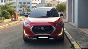 Jual bekas Km 36ribu nissan magnite premium turbo cvt two tone 2022 merah,lokasi di Jakarta Selatan