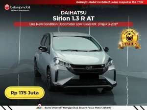 Jual bekas LOW KM 10RBDaihatsu Sirion 1.3 R AT 20242025,lokasi di Bekasi Kota